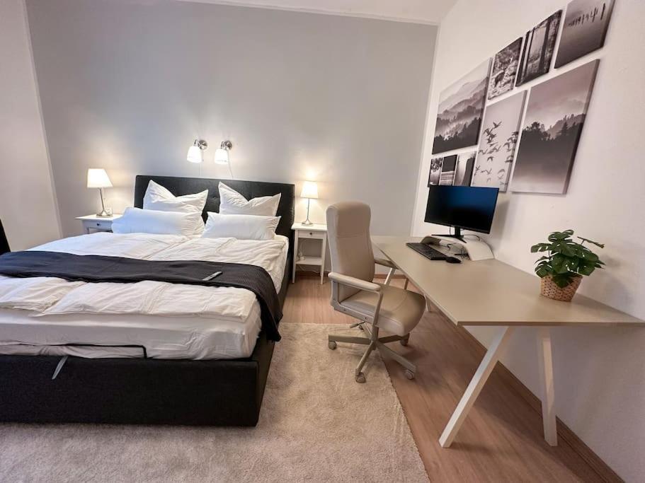 Modern City Apt. -With 2 Tv, Netflix And Work Desk Έσσεν Εξωτερικό φωτογραφία